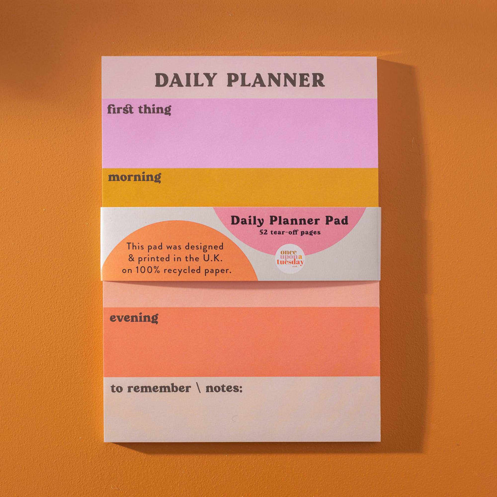 Daily Planner Pad | Pastel Colour Block Notepad | Scout & Co