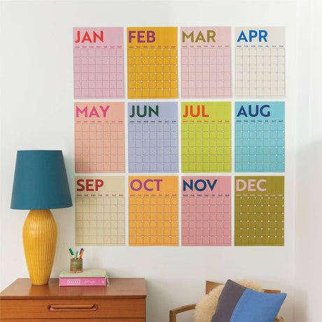 Good Tuesday - Monthly Undated A3 Wall Planner - Colourburst | Scout & Co