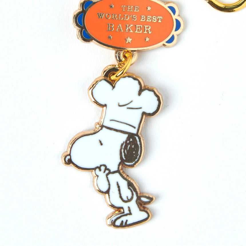 Magpie x Peanuts - World's Best Baker keyring | Scout & Co
