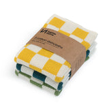 Sophie Home - Reusable Cotton Knit Dishcloths - Check Citrus | Scout & Co