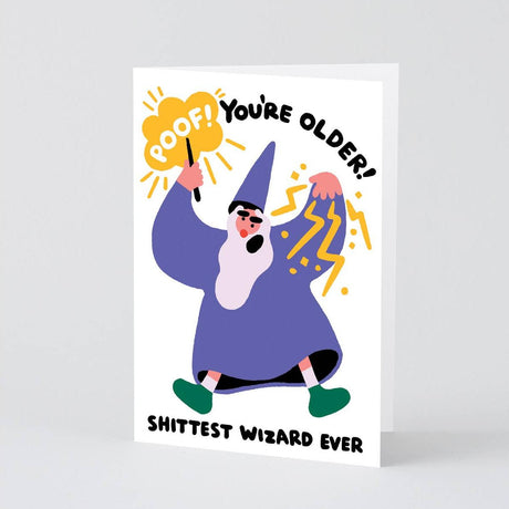 Wrap - Poof You're Older birthday card | Scout & Co