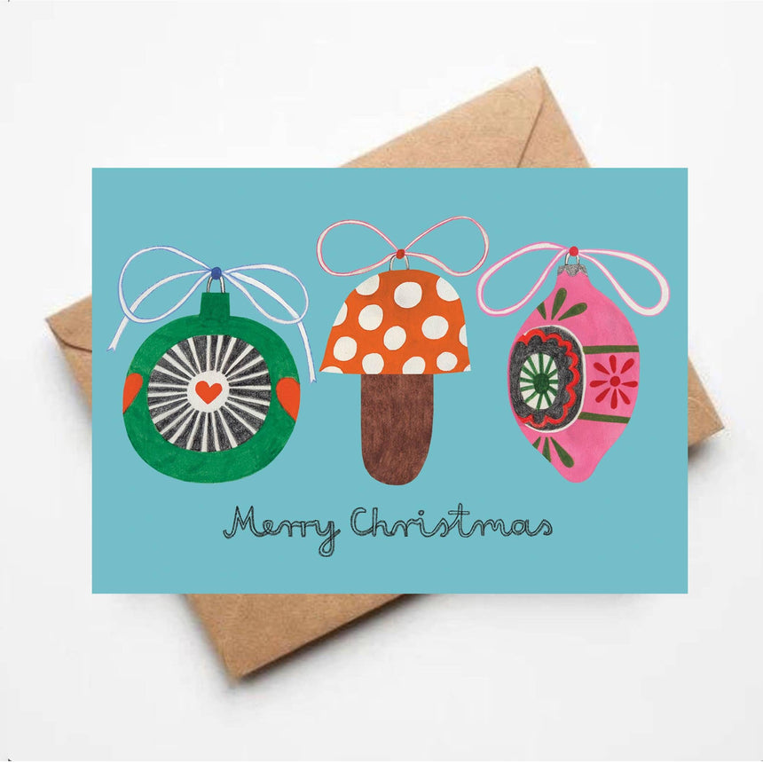 Daria Solak - Baubles Christmas card | Scout & Co