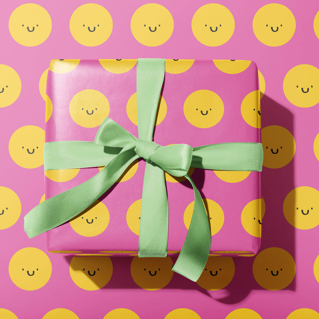 Rumble Cards - Smiley Face wrapping paper | Scout & Co