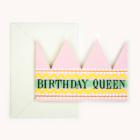 Hadley - Birthday Queen party hat card | Scout & Co
