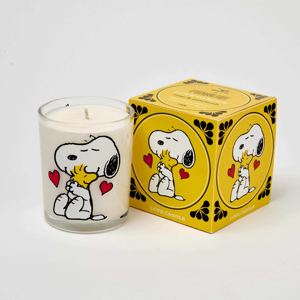 Magpie x Peanuts - Snoopy Love candle - Rose & Patchouli | Scout & Co