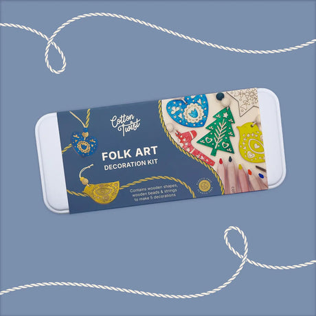 Cotton Twist - Folk Art Christmas decoration kit in a tin | Scout & Co