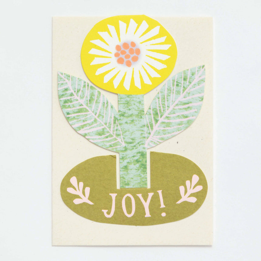 Hadley - Joy Flower stand-up card | Scout & Co