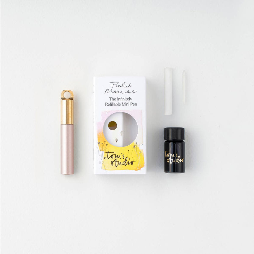 Tom's Studio - The Field Mouse refillable travel pen - Blush | Scout & Co