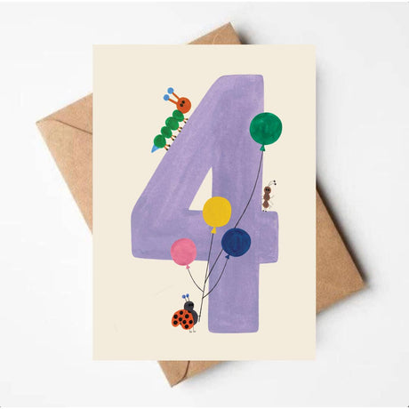 Daria Solak - 4th birthday card | Scout & Co