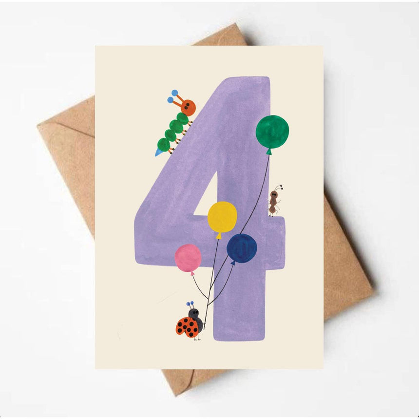 Daria Solak - 4th birthday card | Scout & Co