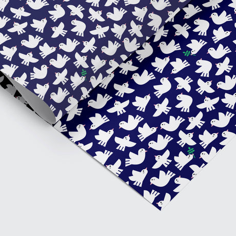 Studio Boketto - Doves Christmas gift wrap | Scout & Co