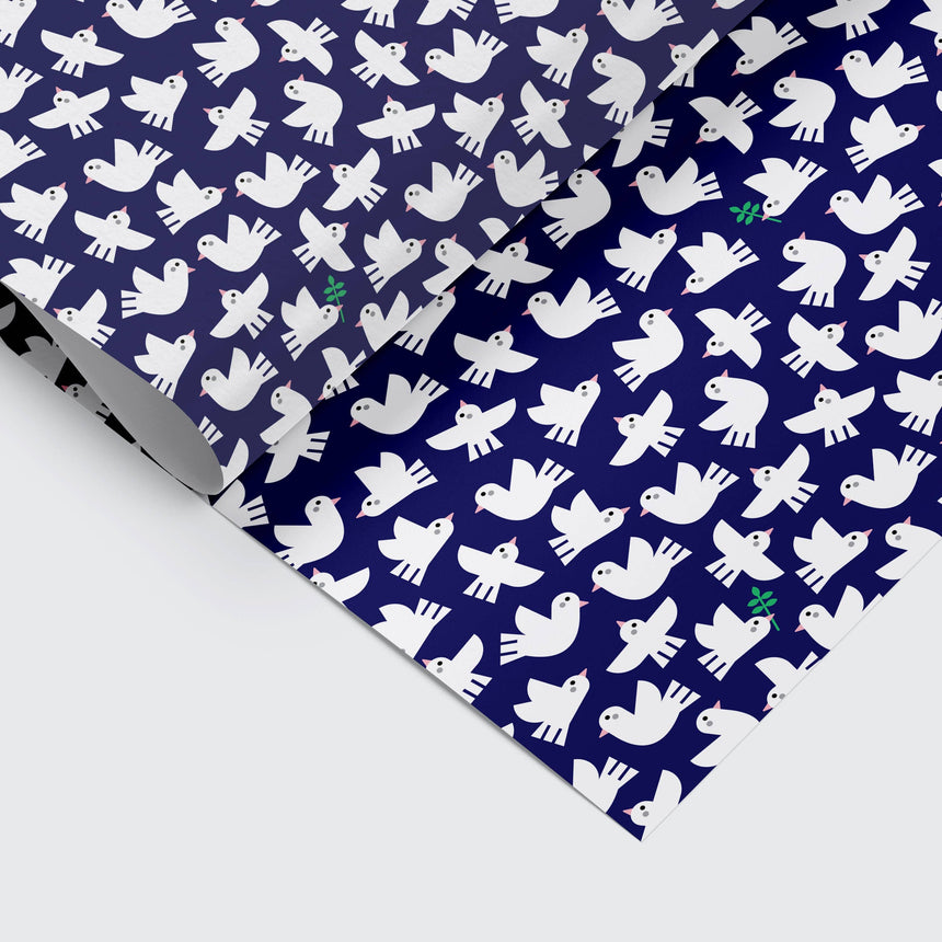 Studio Boketto - Doves Christmas gift wrap | Scout & Co