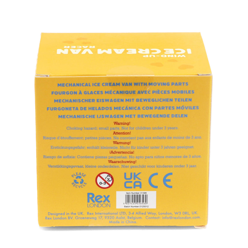 Rex - Wind-up ice cream van racer - Blue | Scout & Co