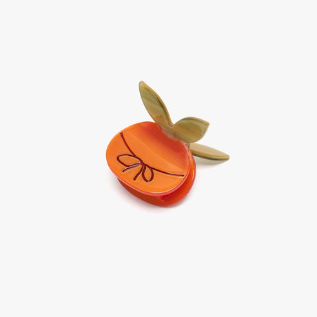 Winona Irene - Mandarin Orange With Bow mini hair claw | Scout & Co