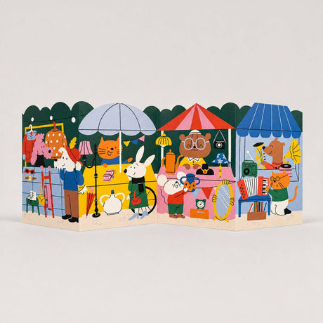 Studio Boketto - Flea Market concertina card | Scout & Co