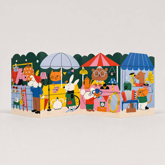 Studio Boketto - Flea Market concertina card | Scout & Co