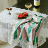 Tarta Gelatina - Striped Napkins (Set of 2) - Green / Pink | Scout & Co