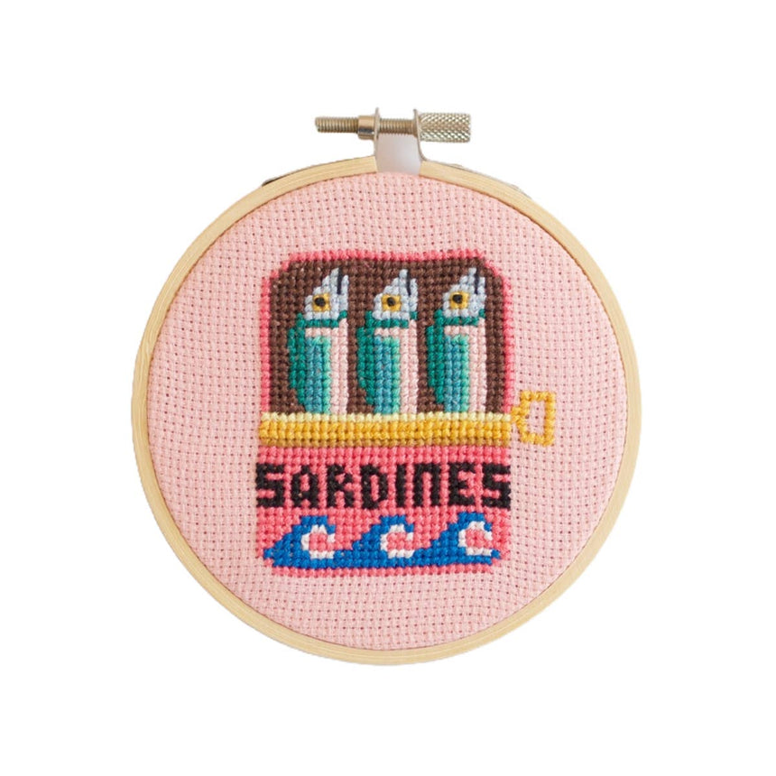 Cotton Clara - Sardines Cross Stitch Kit | Scout & Co