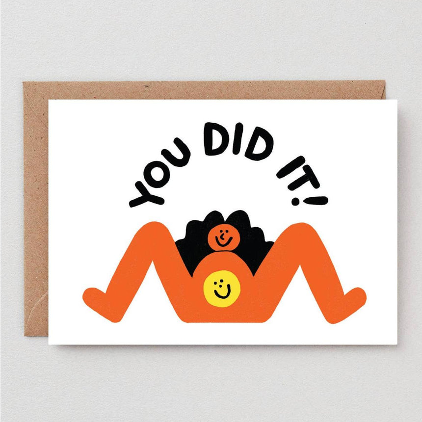 Wrap - 'You Did It!' new baby card | Scout & Co