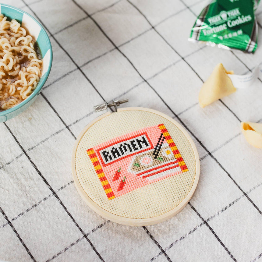 Cotton Clara - Ramen Beginner Cross Stitch Kit | Scout & Co