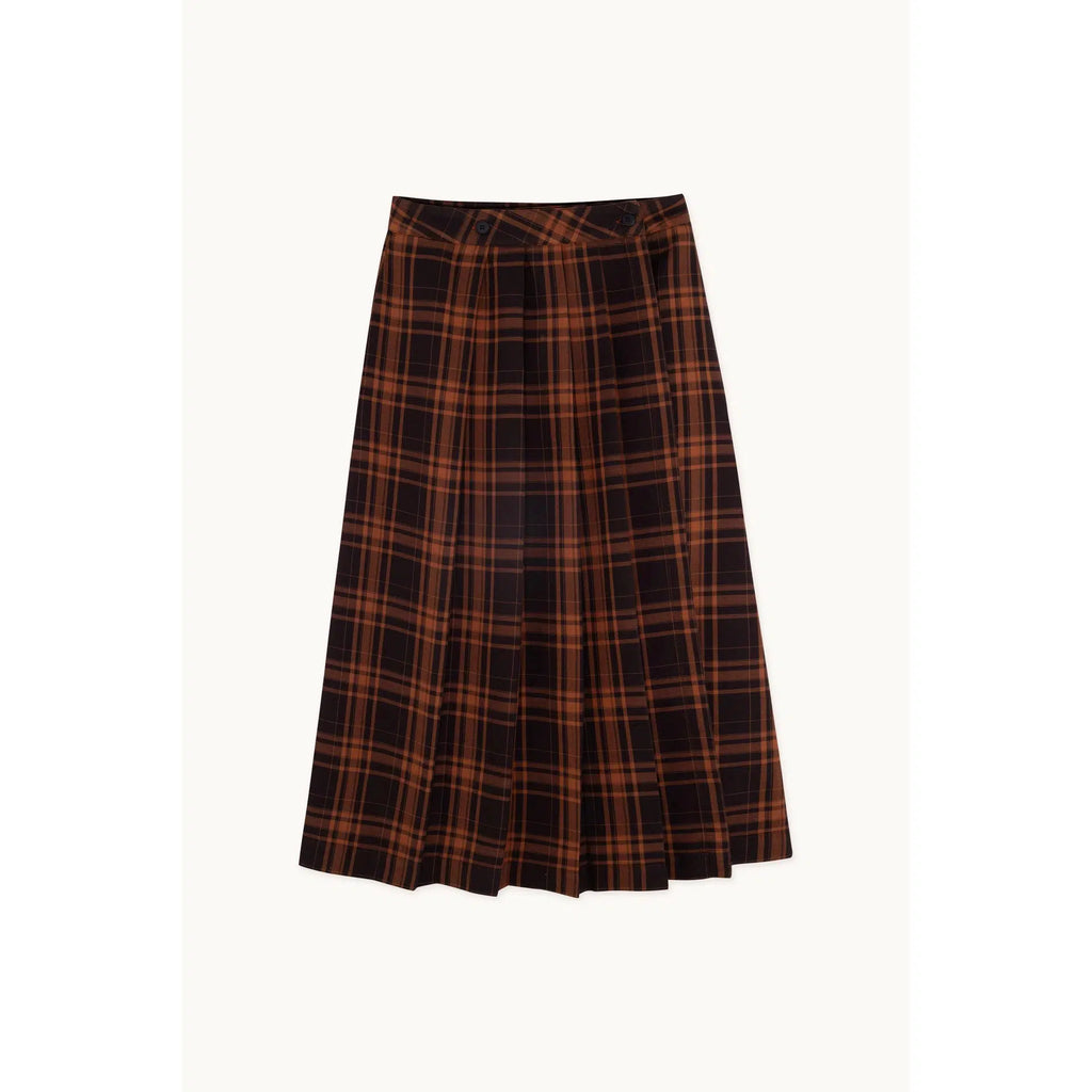 Tiny Cottons Woman - The Tiny Big Sister - Wrap skirt - black / brown | Scout & Co