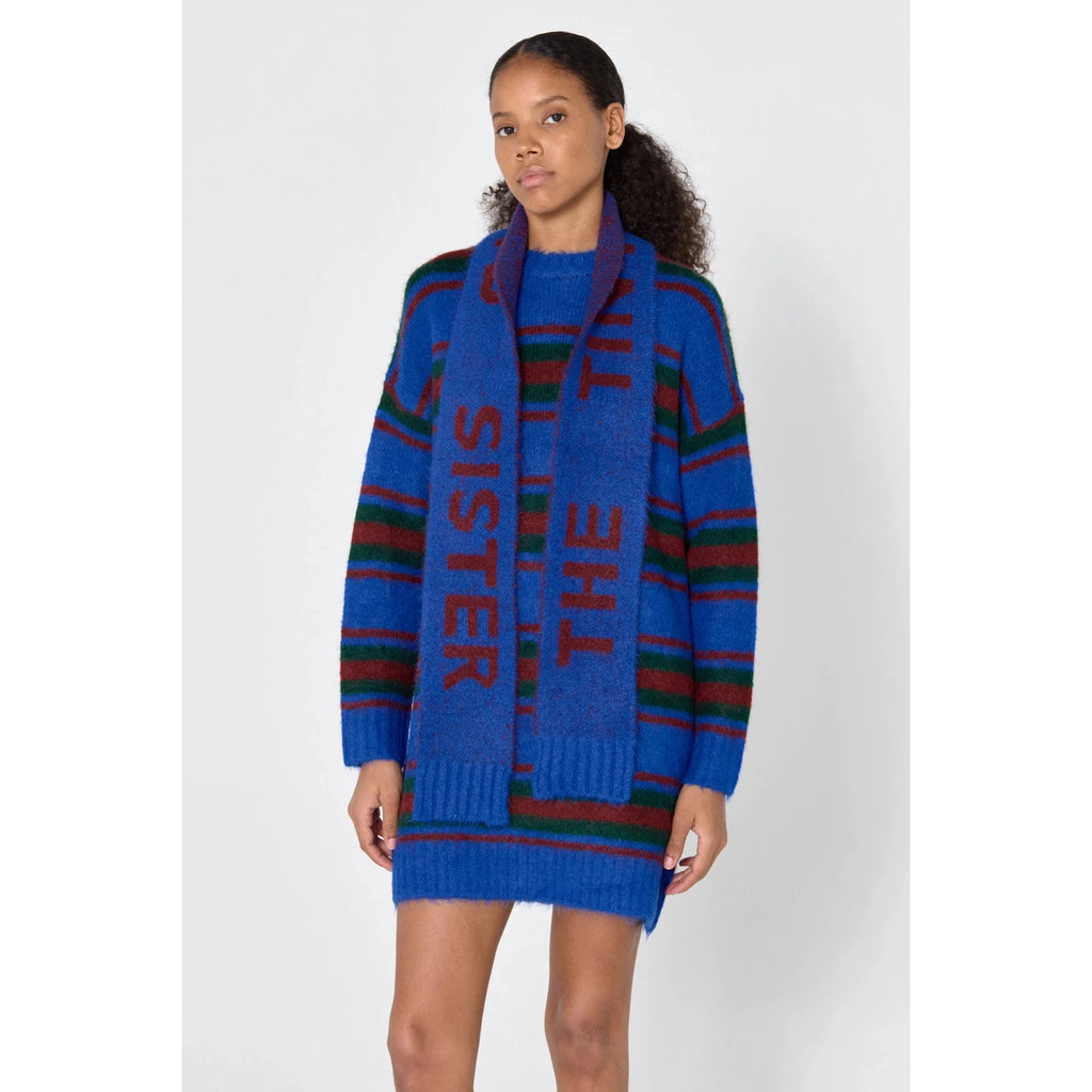 The Tiny Big Sister - Luca striped sweater dress - ultramarine | Scout & Co