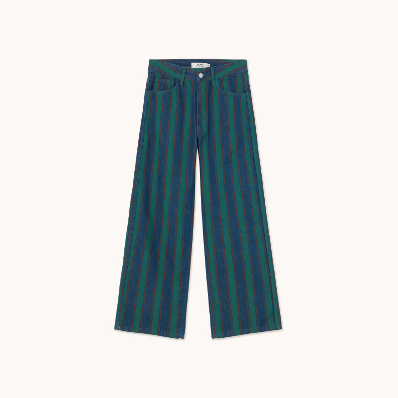 The Tiny Big Sister - Maru striped denim jeans