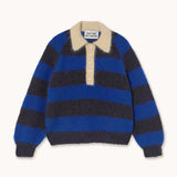 The Tiny Big Sister - Frank striped polo sweater - ultramarine
