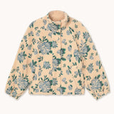 The Tiny Big Sister - Roses sherpa jacket - vanilla