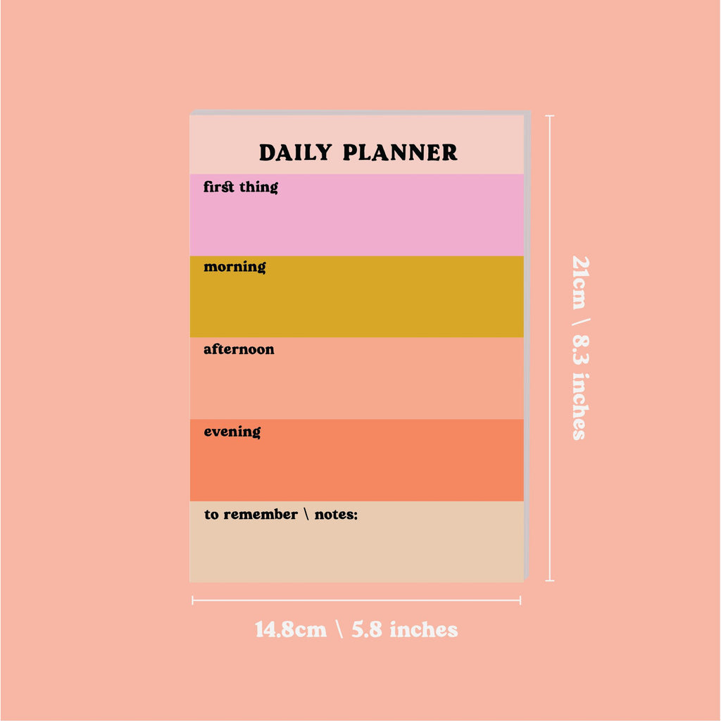 Daily Planner Pad | Pastel Colour Block Notepad | Scout & Co