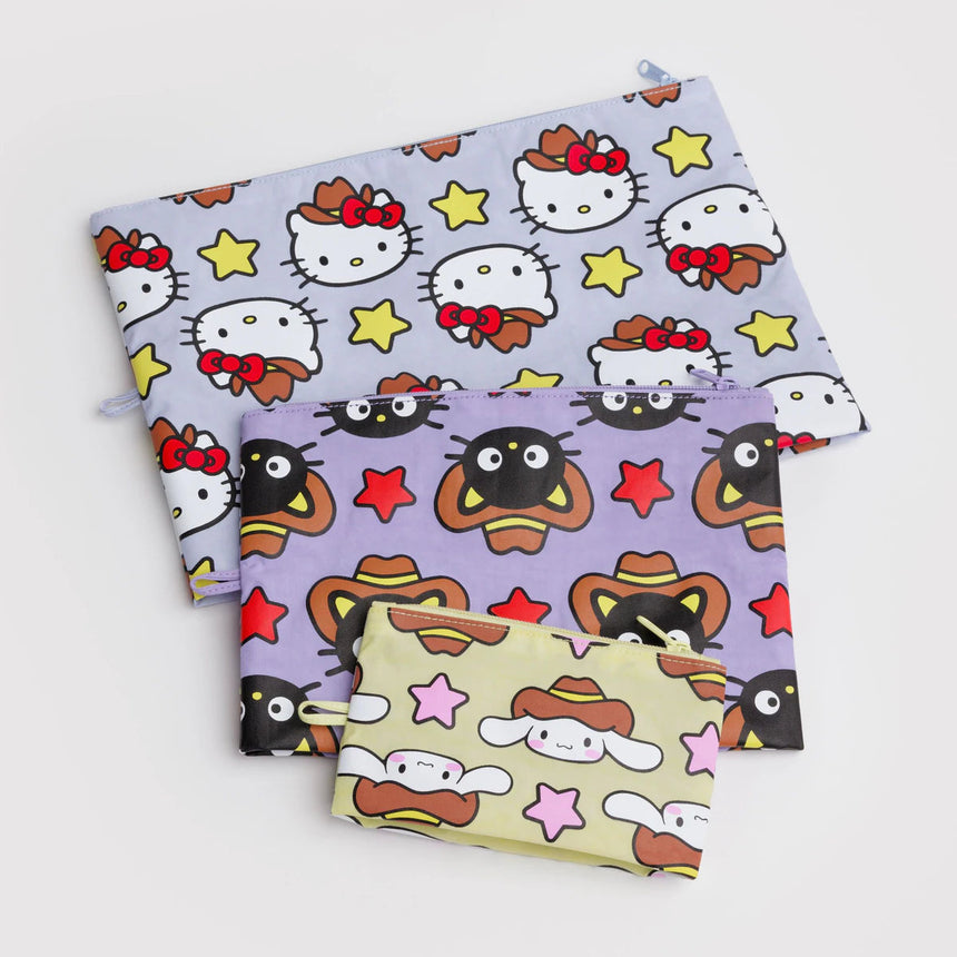 Baggu x Hello Kitty - Go Pouch set of 3 - Hello Kitty & Friends Western | Scout & Co