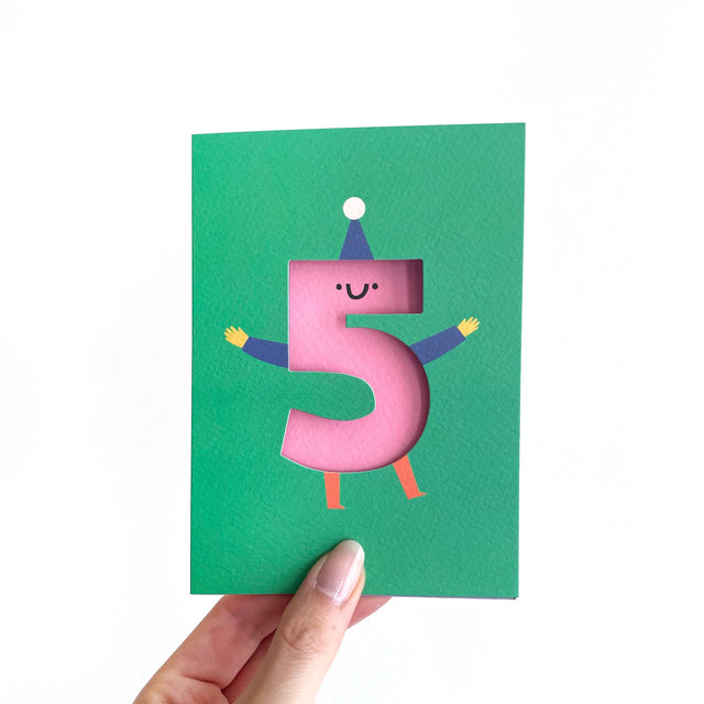 Rumble Cards - 5th Birthday die-cut card | Scout & Co
