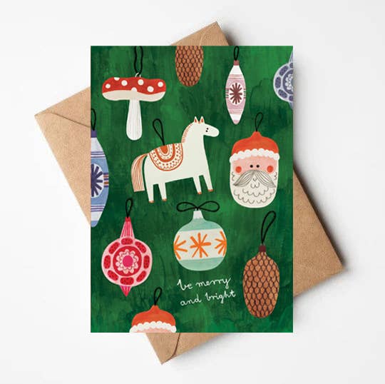 Daria Solak - Christmas ornaments card | Scout & Co