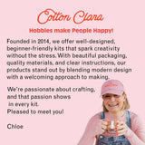 Cotton Clara - Toadstool Cross Stitch Kit - Red | Scout & Co