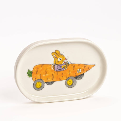 Magpie x Richard Scarry Carrot Car Oval Trinket Dish | Scout & Co