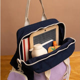 Hindbag - Arthur Tricolour Kids Backpack - Terracotta | Scout & Co