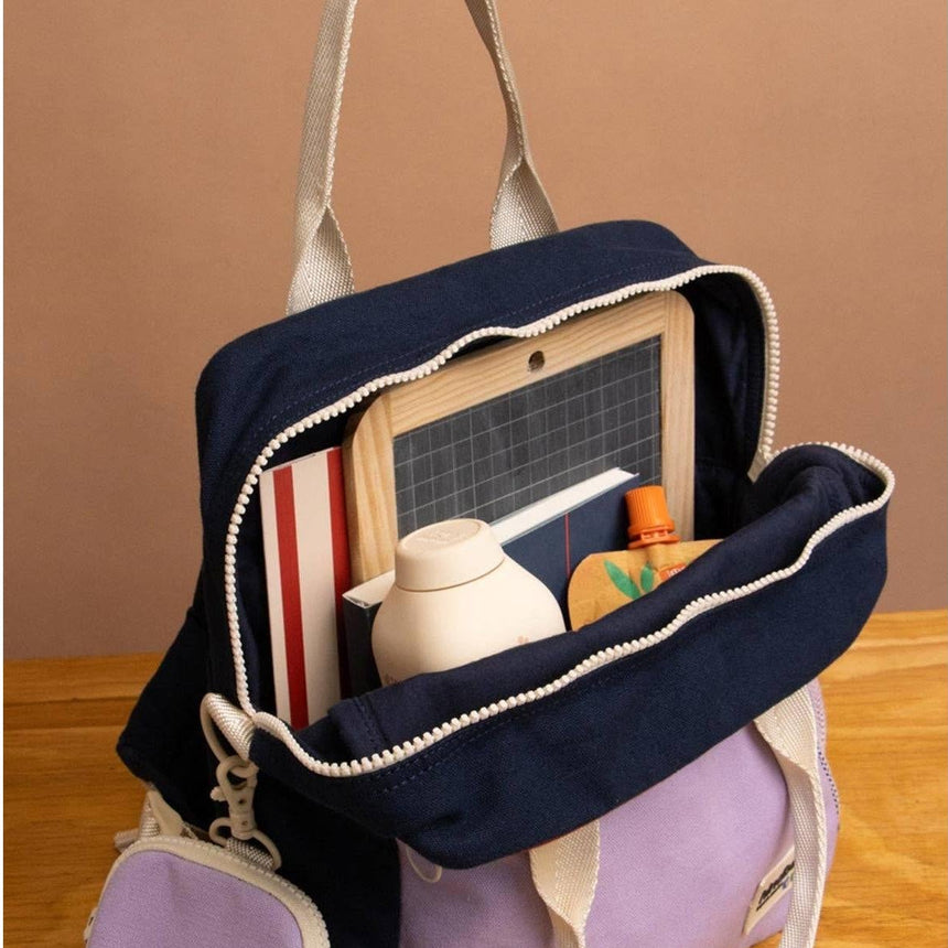 Hindbag - Arthur Tricolour Kids Backpack - Terracotta | Scout & Co
