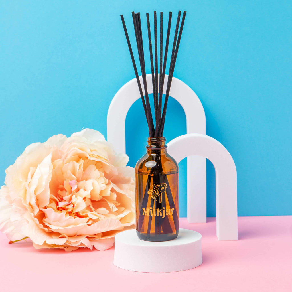 Milk Jar Candle Co - Wallflower reed diffuser - Tobacco & Peony | Scout & Co