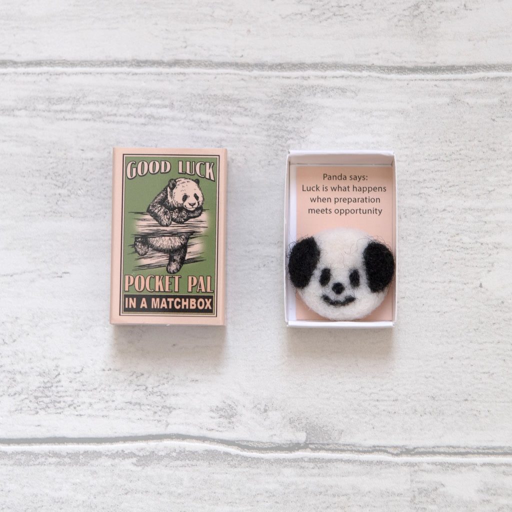 Marvling Bros - Good Luck Pocket Pal in a Matchbox - Panda | Scout & Co