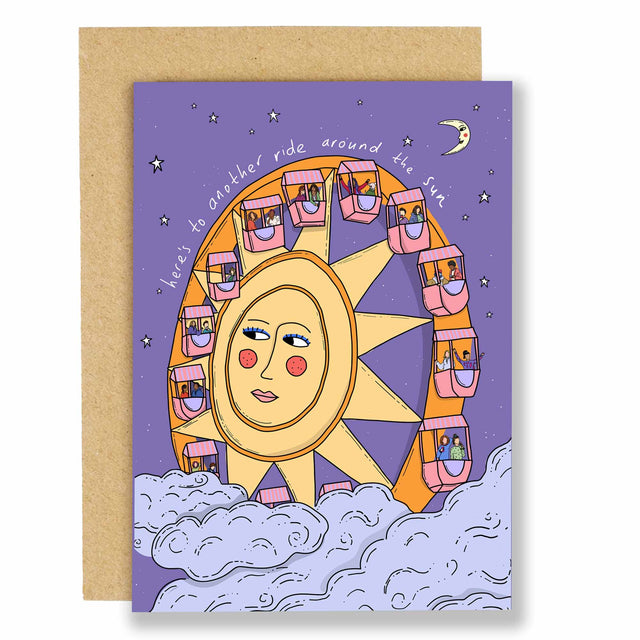 Eat The Moon - Another Ride Around The Sun birthday card | Scout & Co
