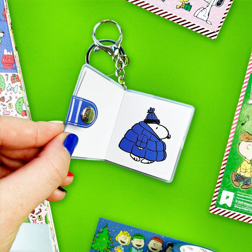 Pipsticks - Snowy Snoopy mini sticker book keychain | Scout & Co