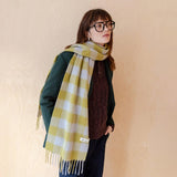 TBCo - Lambswool Scarf in Avocado Gingham | Scout & Co