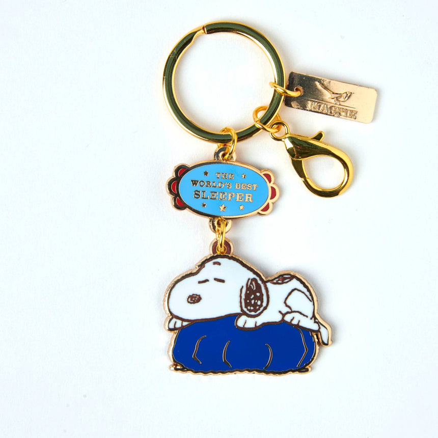 Magpie x Peanuts - World's Best Sleeper keyring | Scout & Co