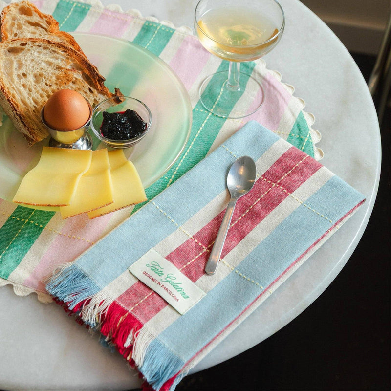 Tarta Gelatina - Biscuit Placemats (set of 2) - Green / Pink | Scout & Co