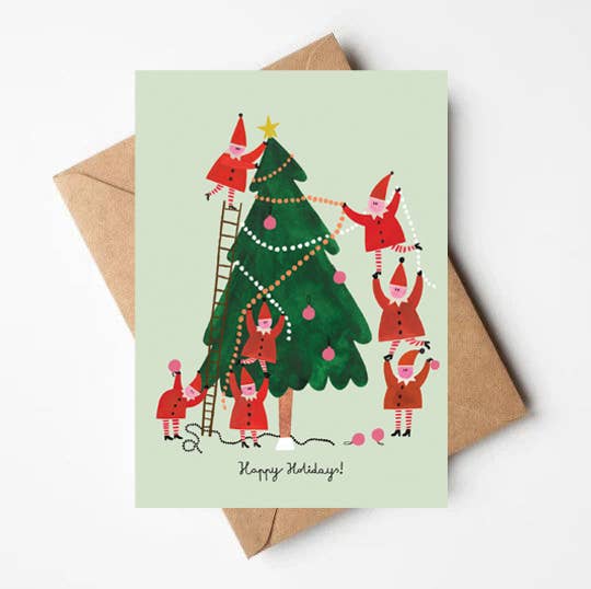 Daria Solak - Little Helpers Christmas card | Scout & Co