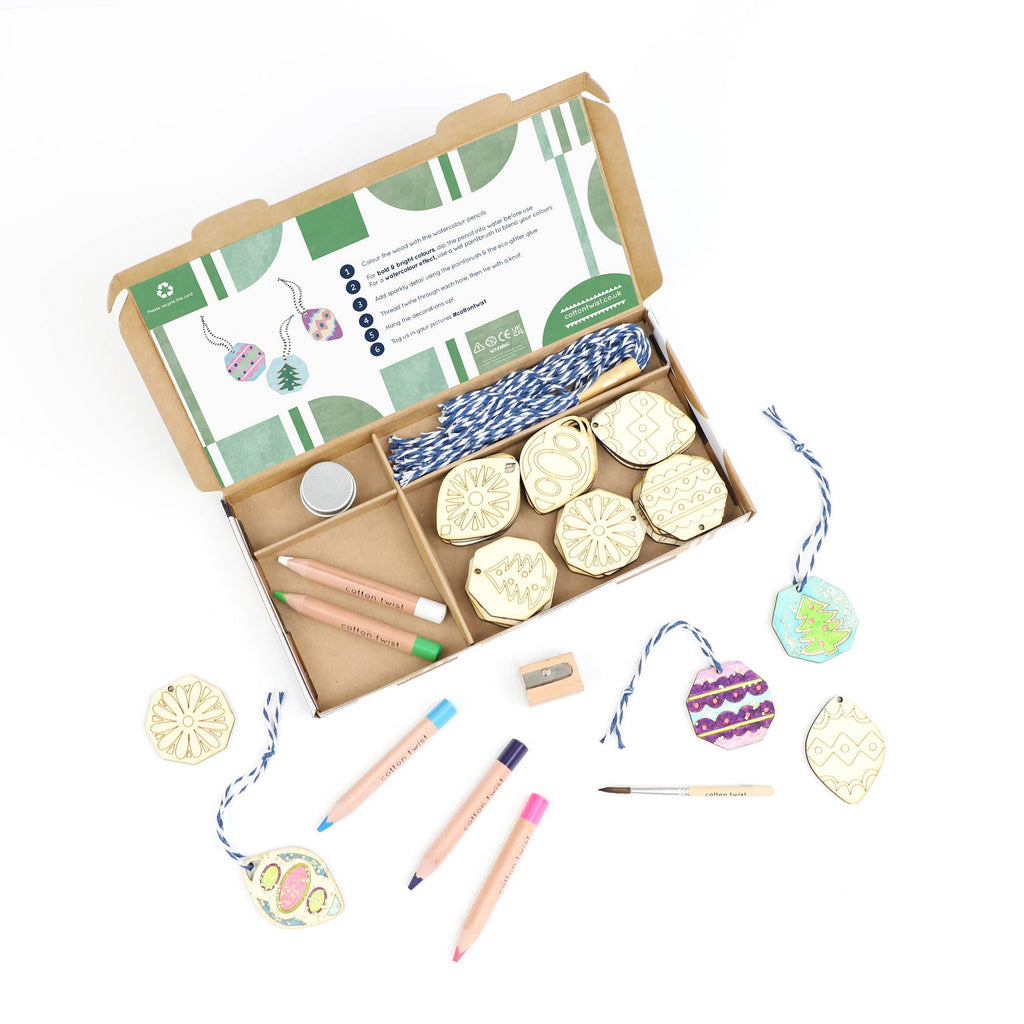 Cotton Twist - Mindful Advent: Paint Your Own Christmas Decorations Kit | Scout & Co