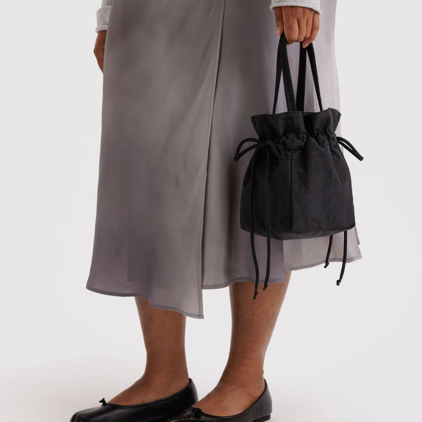 Baggu - Nylon Drawstring bag - Black | Scout & Co