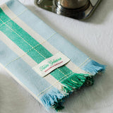 Tarta Gelatina - Striped Napkins (Set of 2) - Green / Blue | Scout & Co