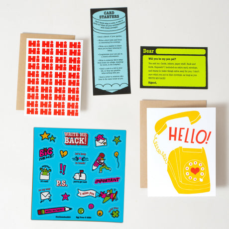 Egg Press - Pen Pal letter writing kit - Telephone + Hi | Scout & Co