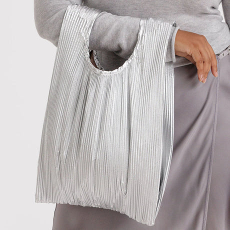 Baggu - Pleated Baggu bag - Chrome Metallic | Scout & Co